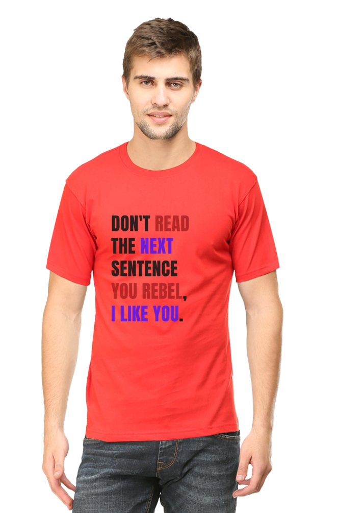 DON'T READ THIS Rebel Quote T-Shirt - Bold Anti-Conformist Streetwear - Unisex Cotton Tee" - Big Shot Fusion