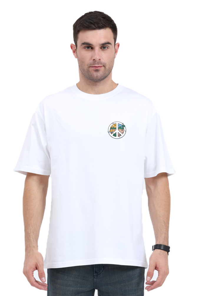 Beach Vibe Oversized T-Shirt – Unisex Streetwear Aesthetic - Big Shot Fusion