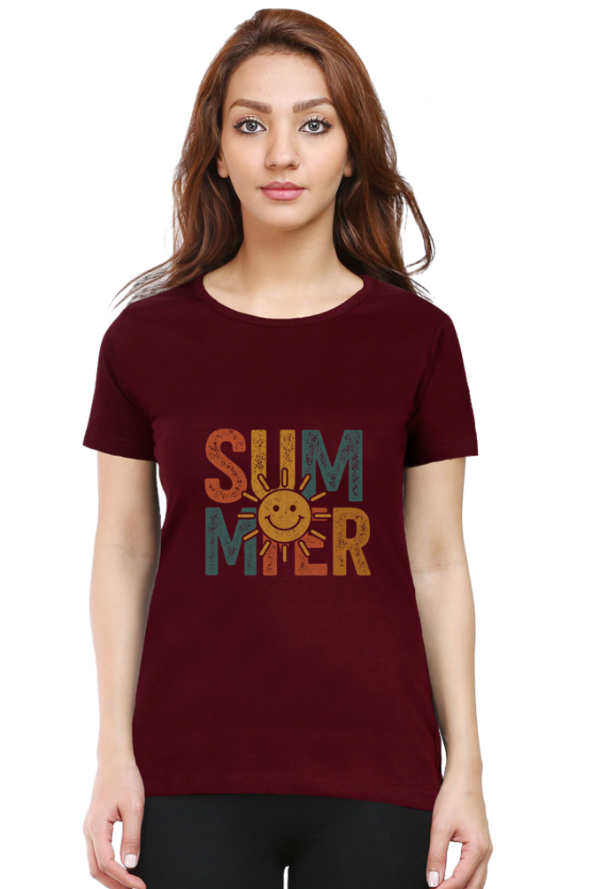 SUMMER Vintage Graphic Tee - Women's Casual Streetwear Top - Big Shot Fusion