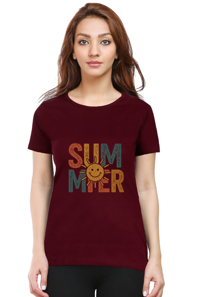 SUMMER Vintage Graphic Tee - Women's Casual Streetwear Top - Big Shot Fusion