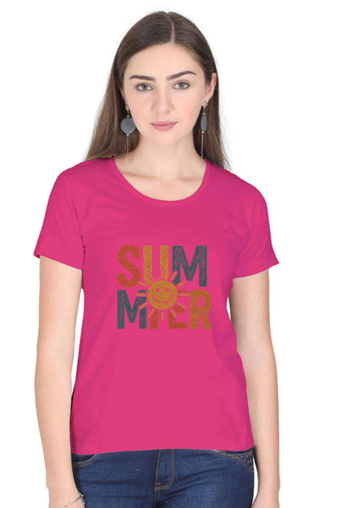 SUMMER Vintage Graphic Tee - Women's Casual Streetwear Top - Big Shot Fusion