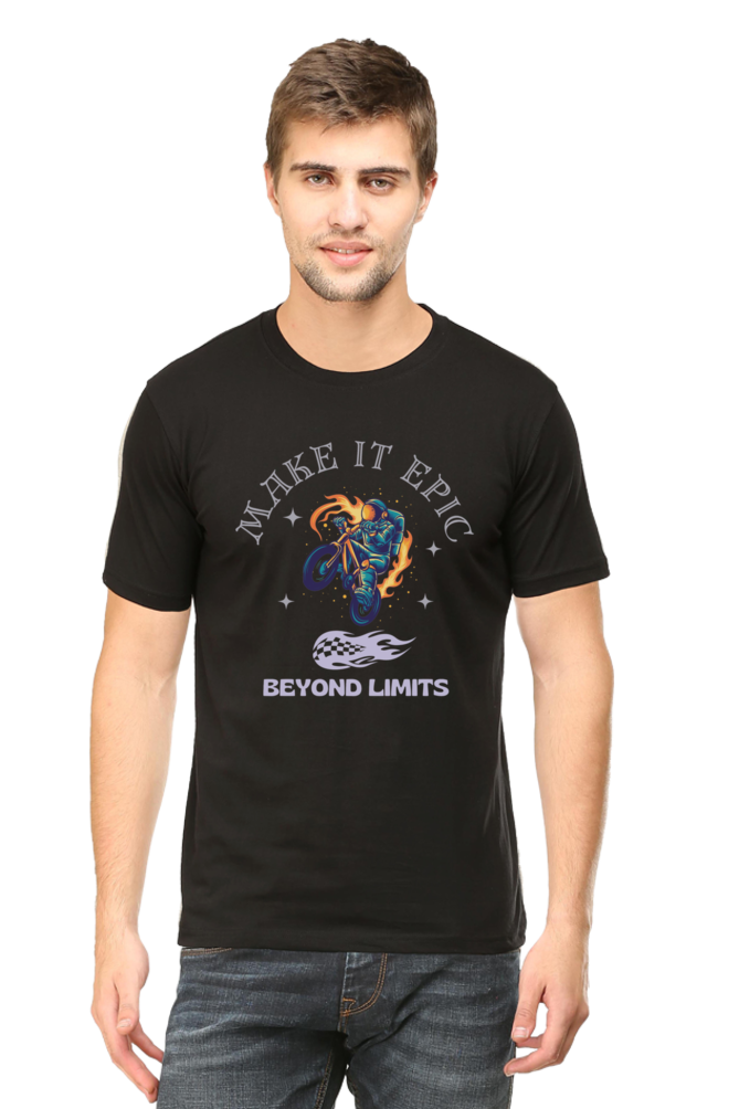 LIMITLESS VELOCITY" Bike Racing Tee - Defy Gravity, Own the Asphalt - Big Shot Fusion