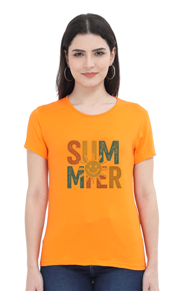 SUMMER Vintage Graphic Tee - Women's Casual Streetwear Top - Big Shot Fusion