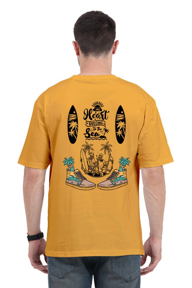 Beach Vibe Oversized T-Shirt – Unisex Streetwear Aesthetic - Big Shot Fusion