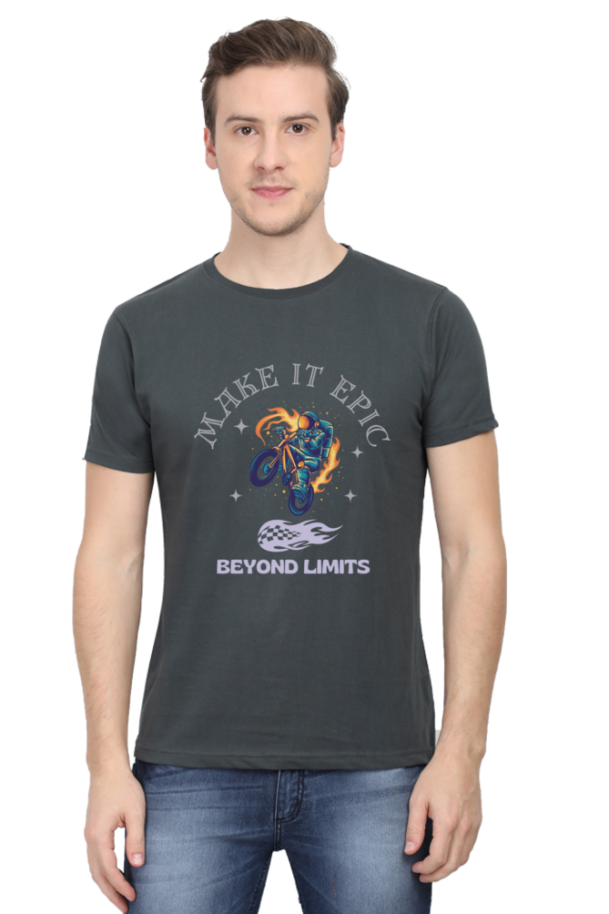 LIMITLESS VELOCITY" Bike Racing Tee - Defy Gravity, Own the Asphalt - Big Shot Fusion