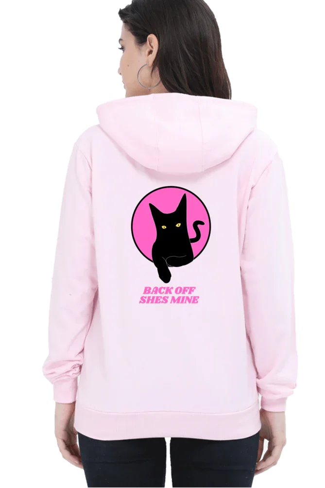 "Back Off, She's Mine" Cat Hoodie - Big Shot Fusion