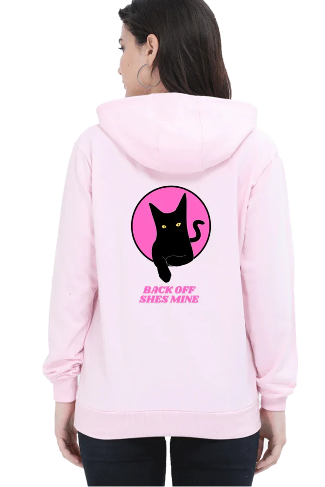 "Back Off, She's Mine" Cat Hoodie - Big Shot Fusion