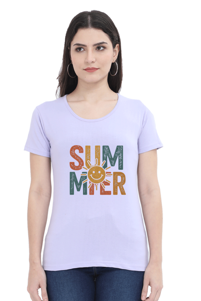 SUMMER Vintage Graphic Tee - Women's Casual Streetwear Top - Big Shot Fusion