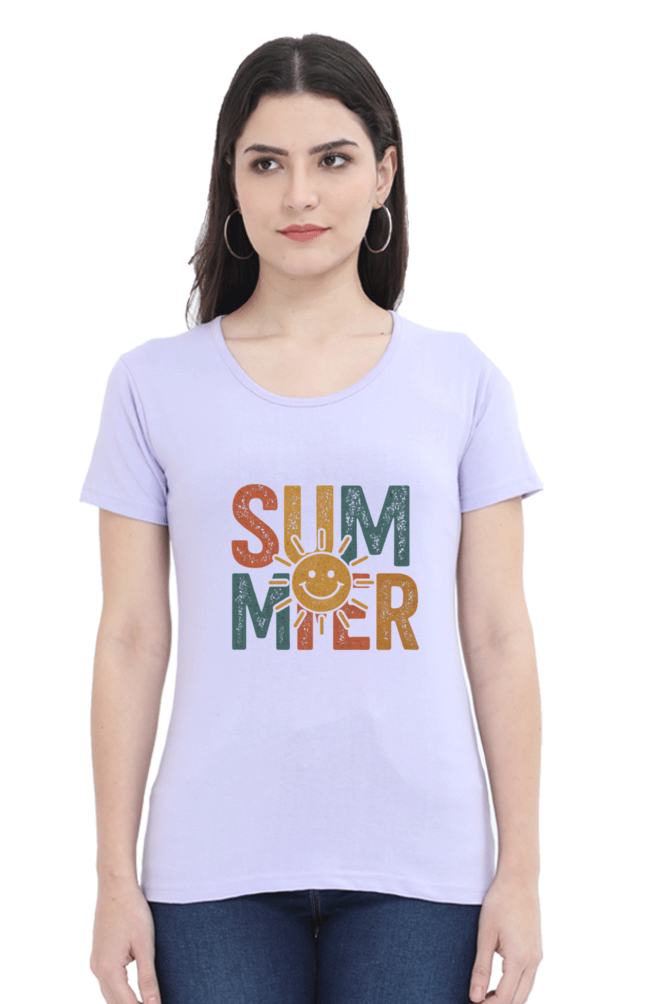 SUMMER Vintage Graphic Tee - Women's Casual Streetwear Top - Big Shot Fusion