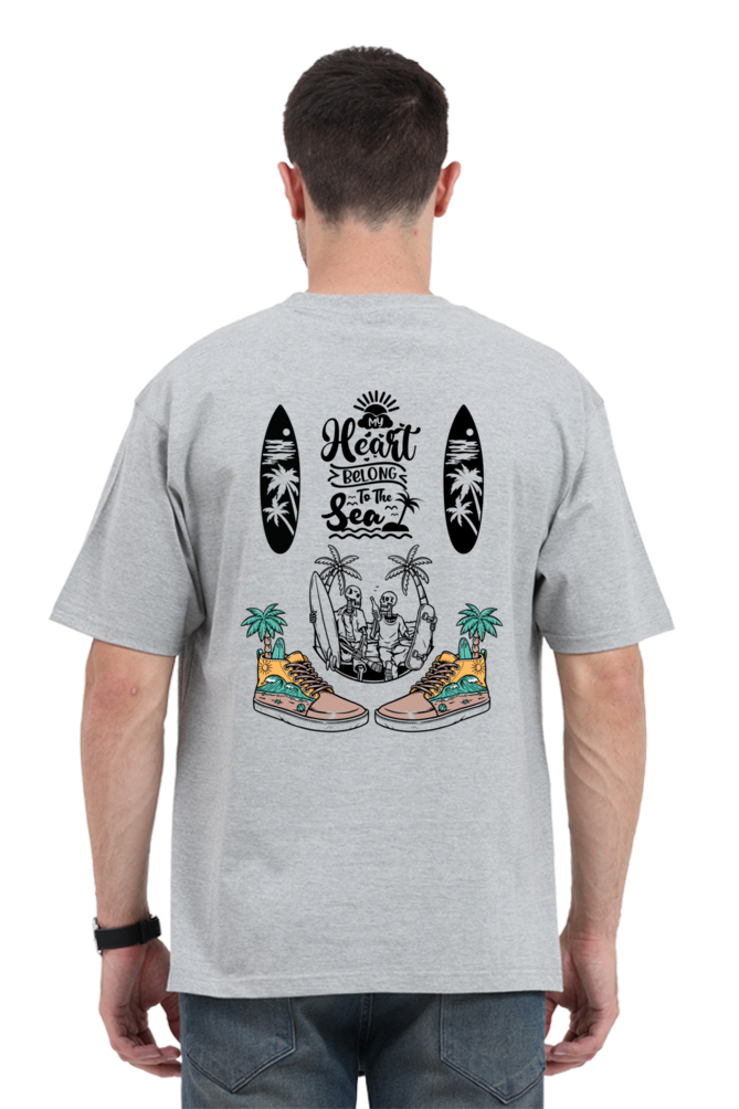 Beach Vibe Oversized T-Shirt – Unisex Streetwear Aesthetic - Big Shot Fusion