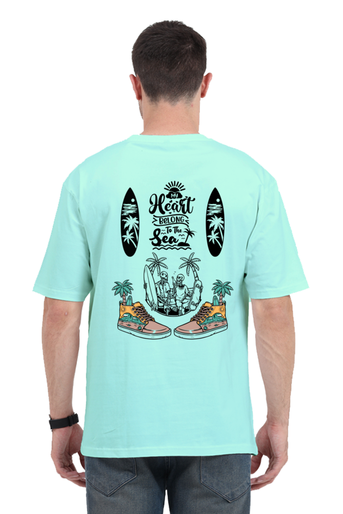 Beach Vibe Oversized T-Shirt – Unisex Streetwear Aesthetic - Big Shot Fusion