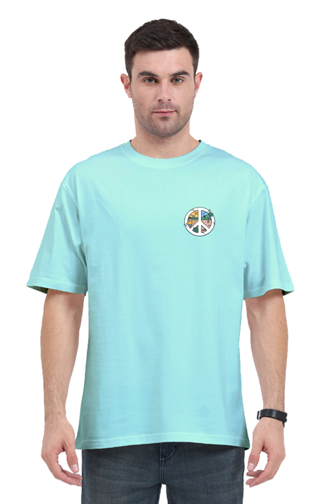 Beach Vibe Oversized T-Shirt – Unisex Streetwear Aesthetic - Big Shot Fusion