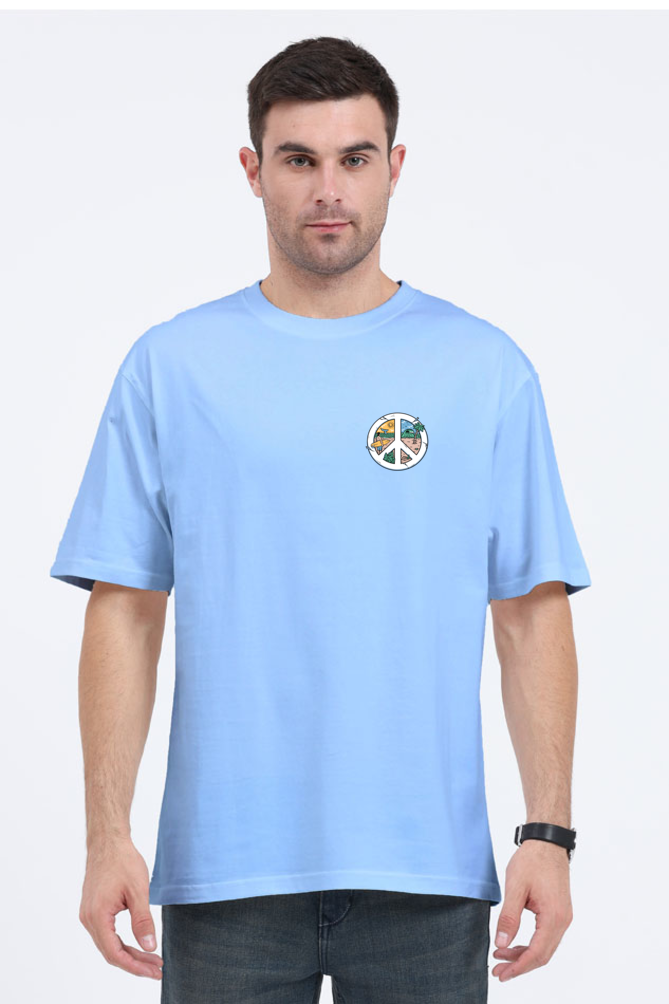 Beach Vibe Oversized T-Shirt – Unisex Streetwear Aesthetic - Big Shot Fusion