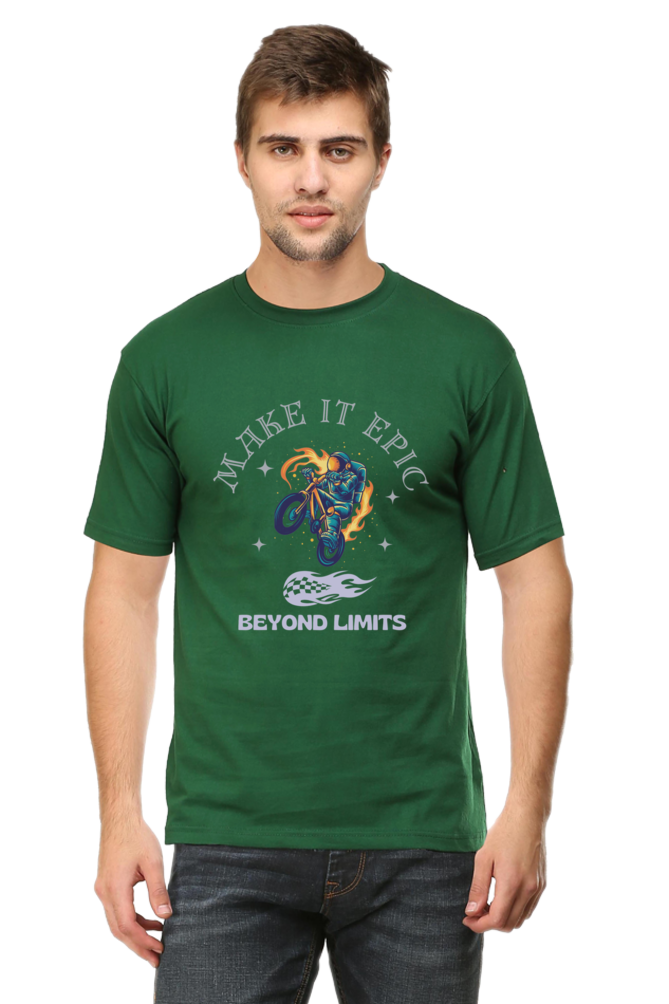 LIMITLESS VELOCITY" Bike Racing Tee - Defy Gravity, Own the Asphalt - Big Shot Fusion