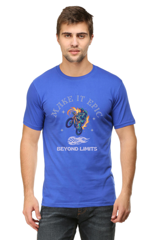 LIMITLESS VELOCITY" Bike Racing Tee - Defy Gravity, Own the Asphalt - Big Shot Fusion