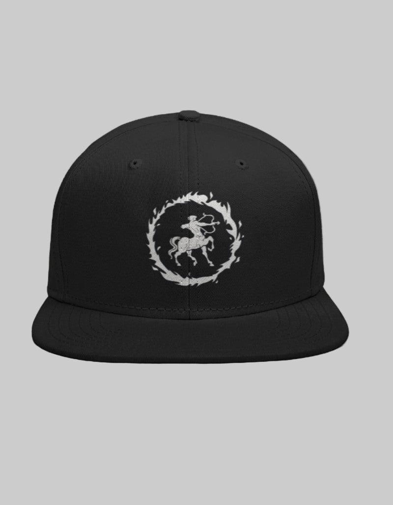 Sagittarius snapback cap with archer emblem – wild and free-spirited headwear for the truth seekers