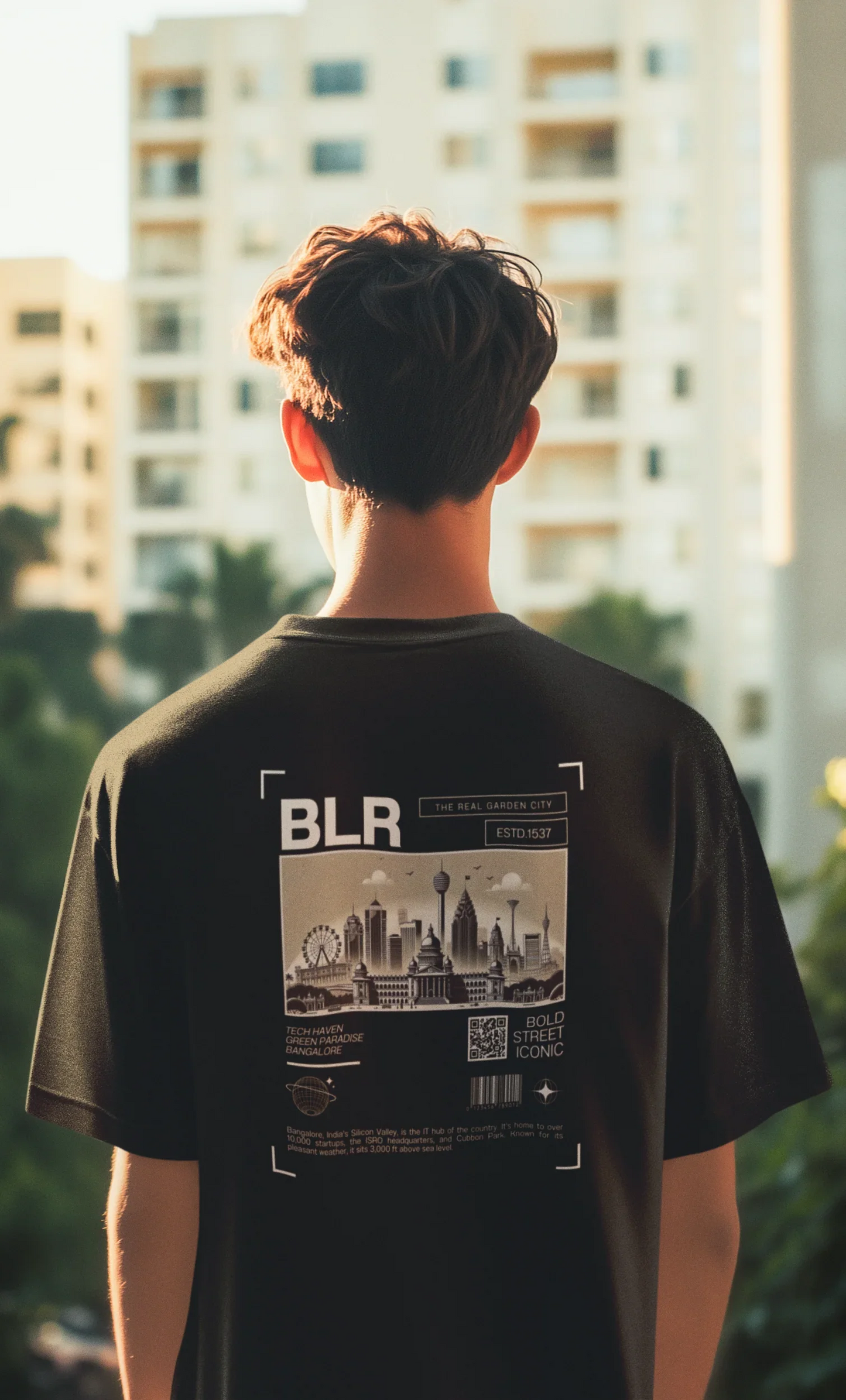 Urban Bangalore Oversized T-Shirt - Big Shot Fusion