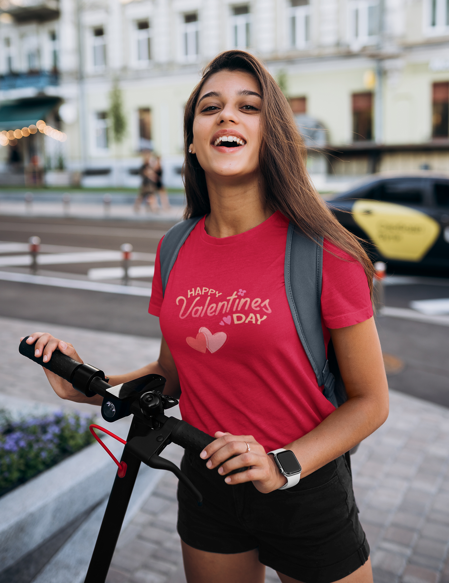 Happy Valentine's Day T-Shirt - Love and Hearts Design