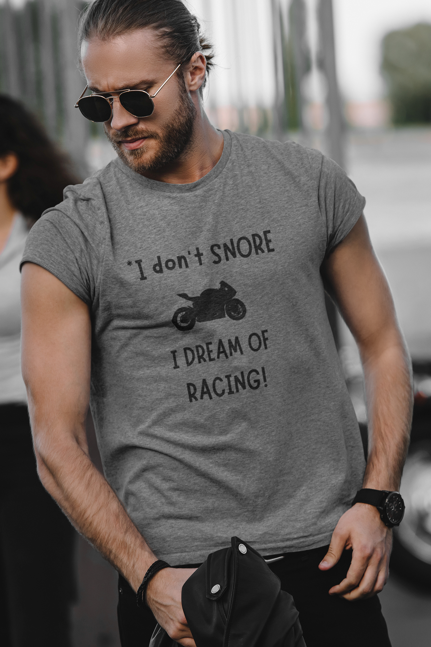 I Don’t Snore; I Dream of Racing T-Shirt – Funny & Relatable Design