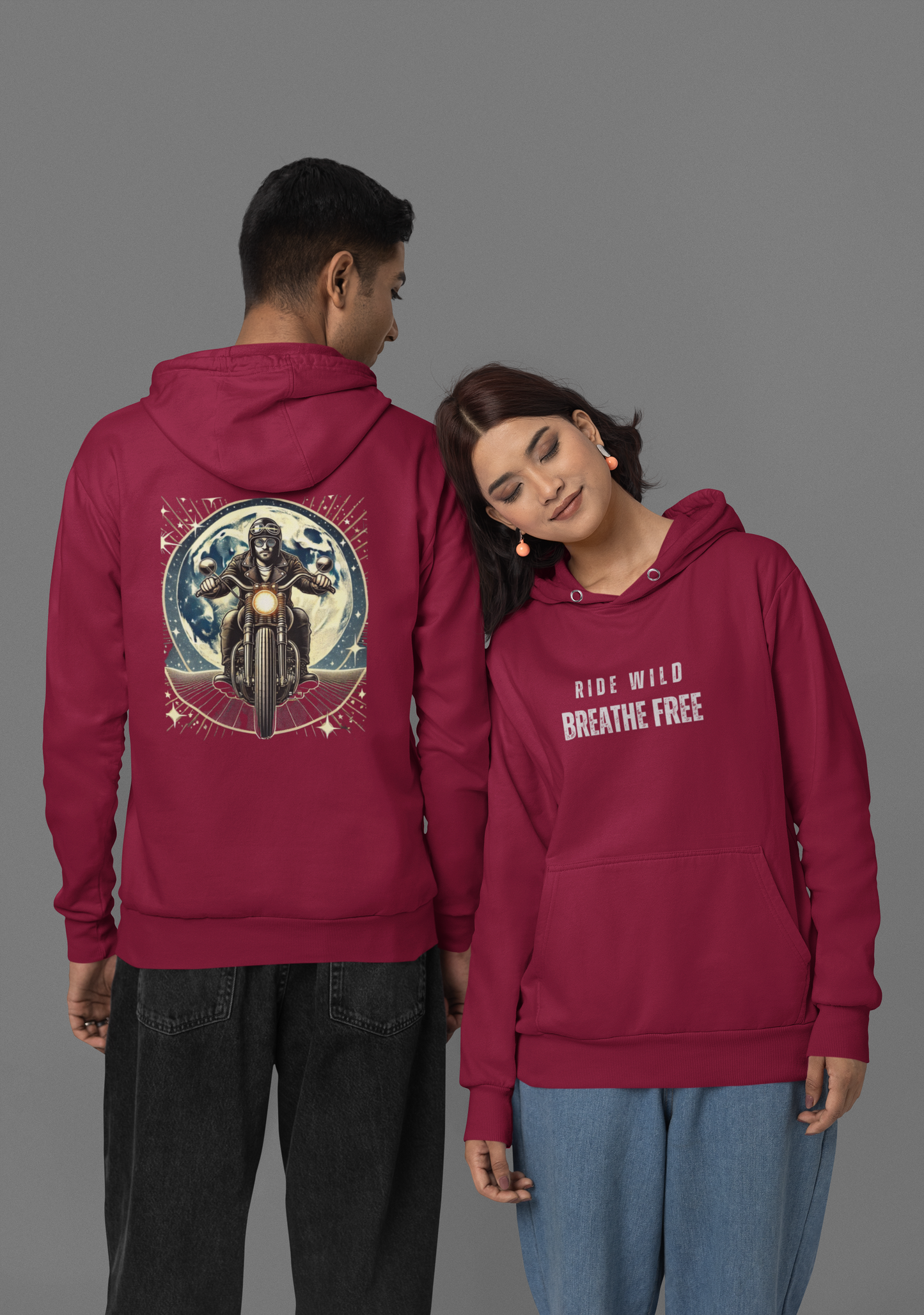 Ride Wild, Breathe Free – Oversized Hoodie
