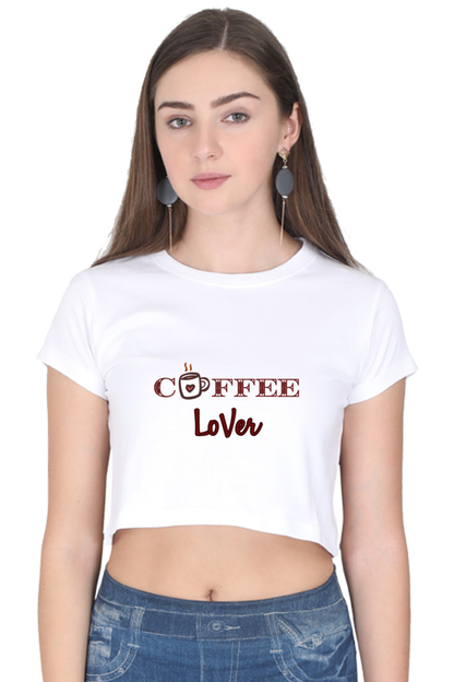 Coffee Lover" Women’s Crop Top