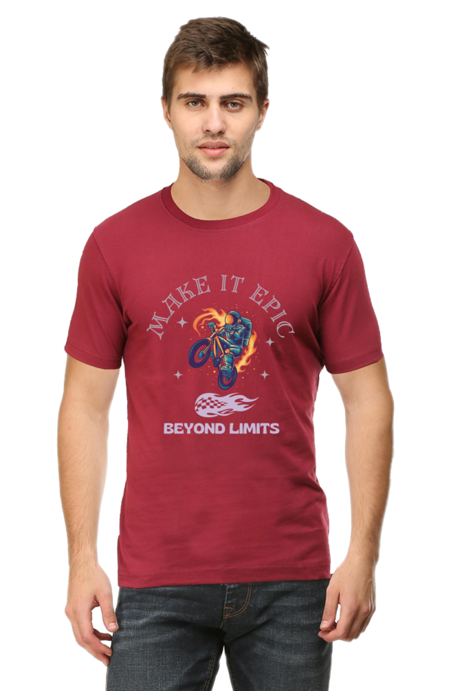 LIMITLESS VELOCITY" Bike Racing Tee - Defy Gravity, Own the Asphalt - Big Shot Fusion