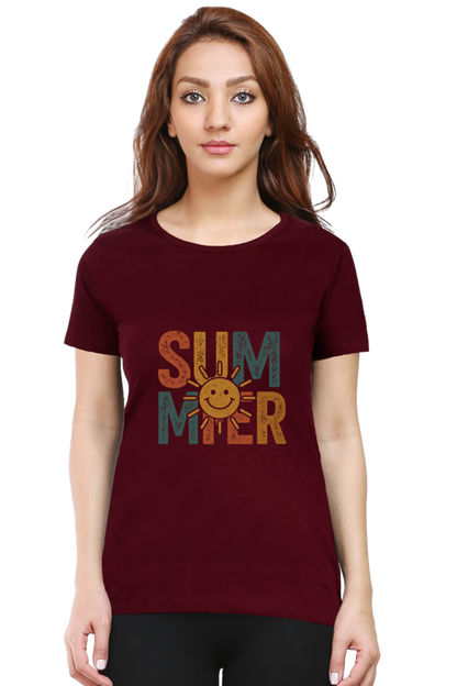 SUMMER Vintage Graphic Tee - Women's Casual Streetwear Top - Big Shot Fusion