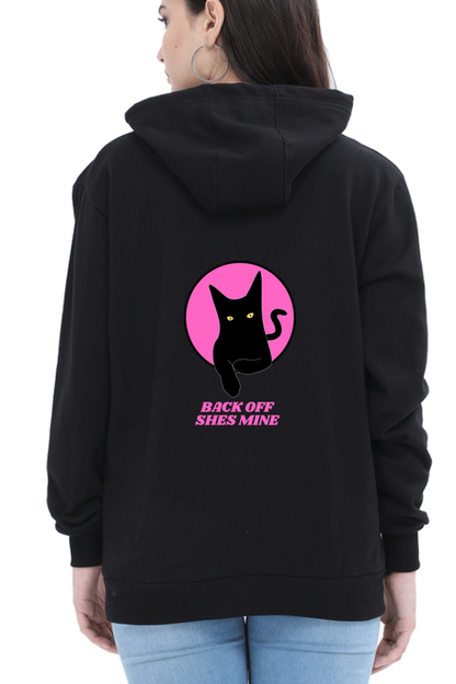 "Back Off, She's Mine" Cat Hoodie - Big Shot Fusion