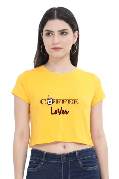 Coffee Lover" Women’s Crop Top