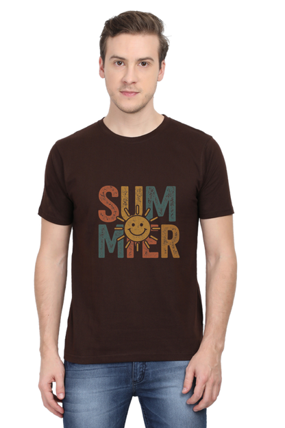 SUMMER Sun Graphic T-Shirt - Vibrant Seasonal Streetwear - Unisex Cotton Tee - Big Shot Fusion