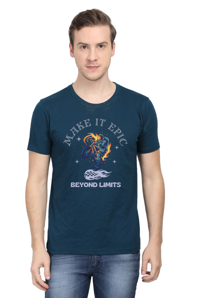 LIMITLESS VELOCITY" Bike Racing Tee - Defy Gravity, Own the Asphalt - Big Shot Fusion