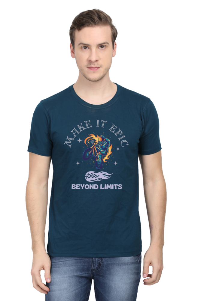 LIMITLESS VELOCITY" Bike Racing Tee - Defy Gravity, Own the Asphalt - Big Shot Fusion