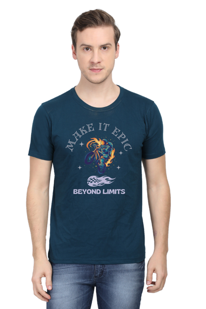 LIMITLESS VELOCITY" Bike Racing Tee - Defy Gravity, Own the Asphalt - Big Shot Fusion