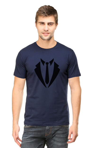 Formal Tie and Blazer Virtual T-Shirt Design - Sleek and Professional Look