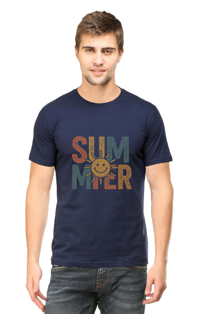 SUMMER Sun Graphic T-Shirt - Vibrant Seasonal Streetwear - Unisex Cotton Tee - Big Shot Fusion