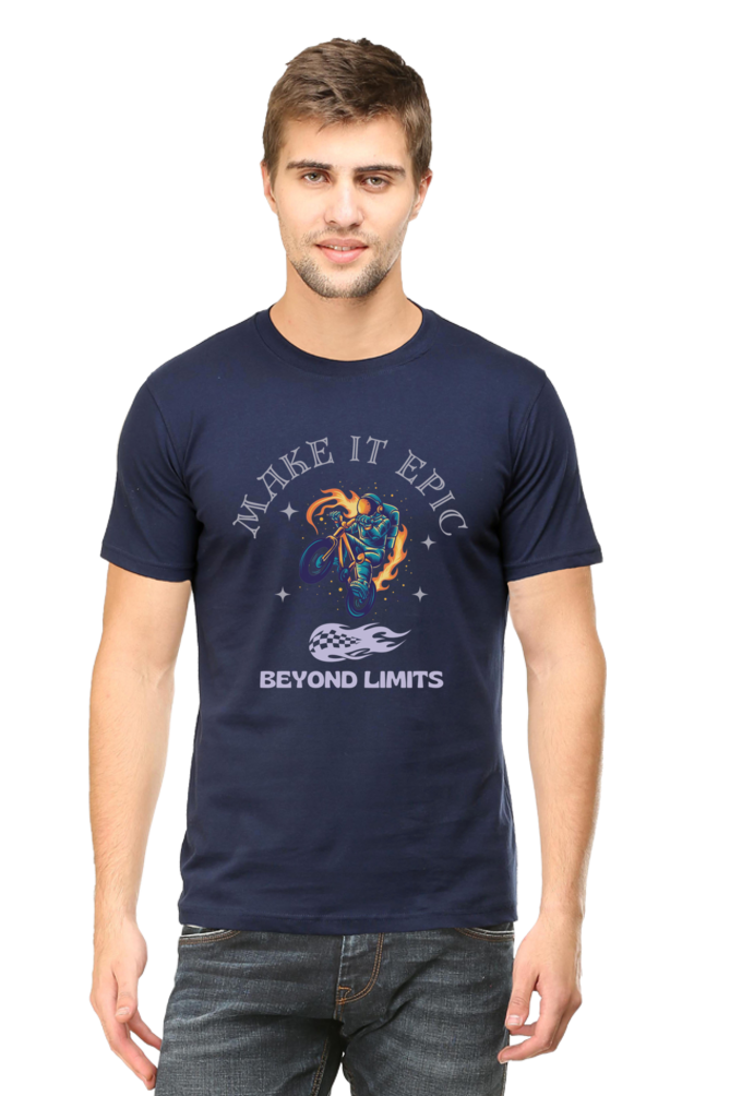 LIMITLESS VELOCITY" Bike Racing Tee - Defy Gravity, Own the Asphalt - Big Shot Fusion