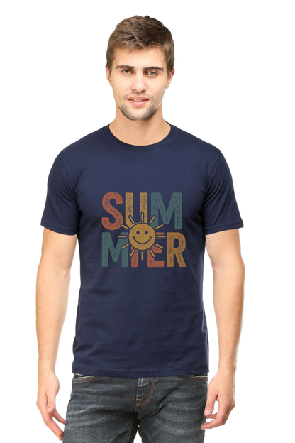 SUMMER Sun Graphic T-Shirt - Vibrant Seasonal Streetwear - Unisex Cotton Tee - Big Shot Fusion