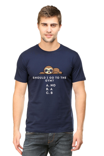 Funny Sloth Gym Quote T-Shirt - Lazy Gym Humor Design