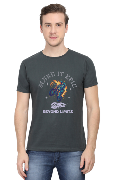 LIMITLESS VELOCITY" Bike Racing Tee - Defy Gravity, Own the Asphalt - Big Shot Fusion