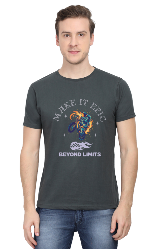 LIMITLESS VELOCITY" Bike Racing Tee - Defy Gravity, Own the Asphalt - Big Shot Fusion