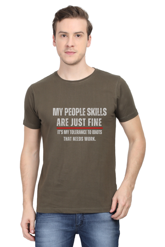 Funny Sarcastic Quote T-Shirt - "My People Skills Are Just Fine