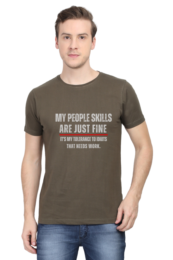 Funny Sarcastic Quote T-Shirt - "My People Skills Are Just Fine