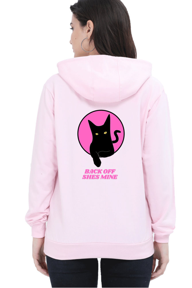 "Back Off, She's Mine" Cat Hoodie - Big Shot Fusion
