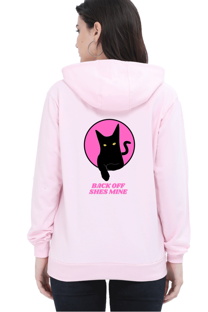 "Back Off, She's Mine" Cat Hoodie - Big Shot Fusion