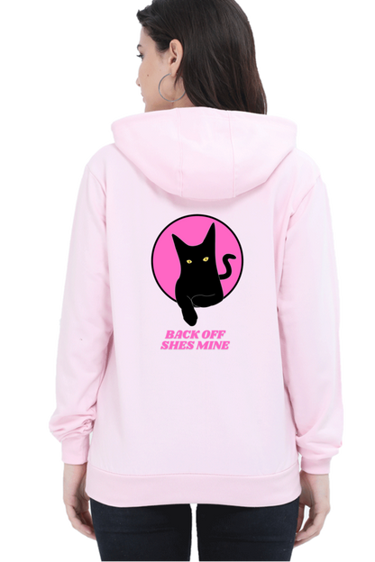 "Back Off, She's Mine" Cat Hoodie - Big Shot Fusion