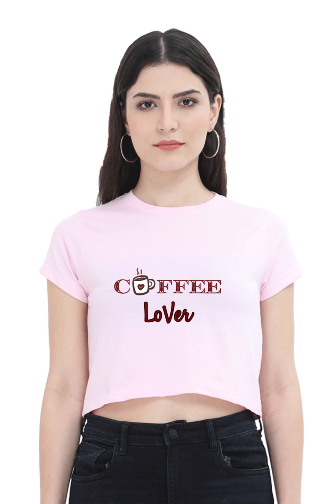 Coffee Lover" Women’s Crop Top
