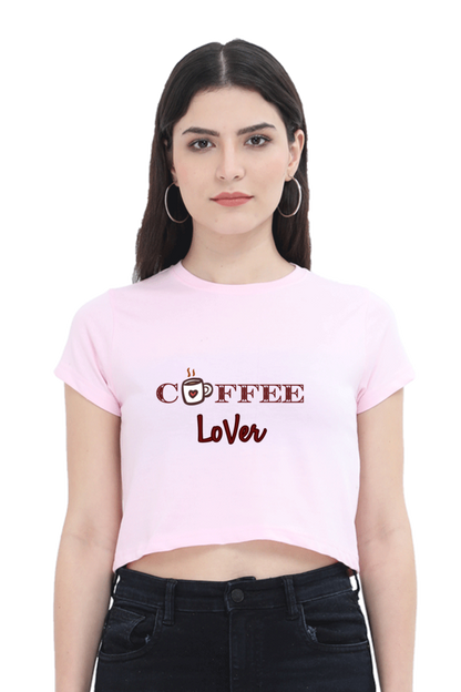 Coffee Lover" Women’s Crop Top
