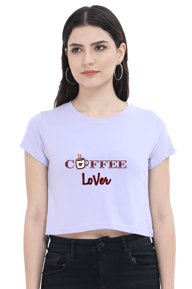 Coffee Lover" Women’s Crop Top