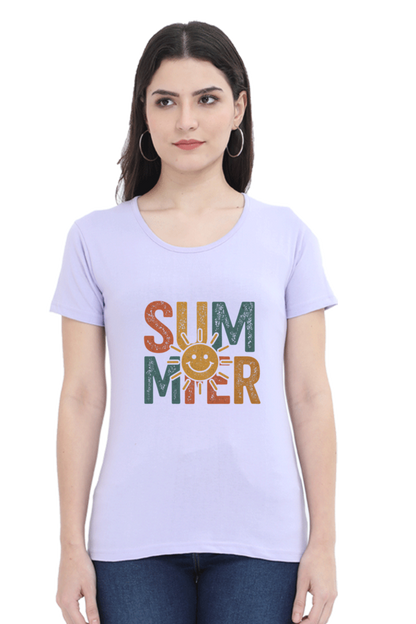 SUMMER Vintage Graphic Tee - Women's Casual Streetwear Top - Big Shot Fusion