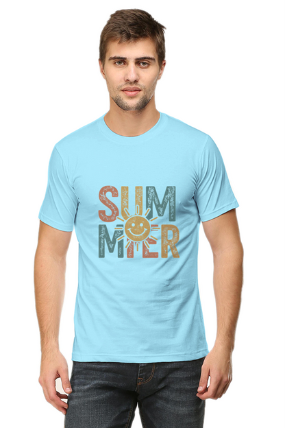 SUMMER Sun Graphic T-Shirt - Vibrant Seasonal Streetwear - Unisex Cotton Tee - Big Shot Fusion